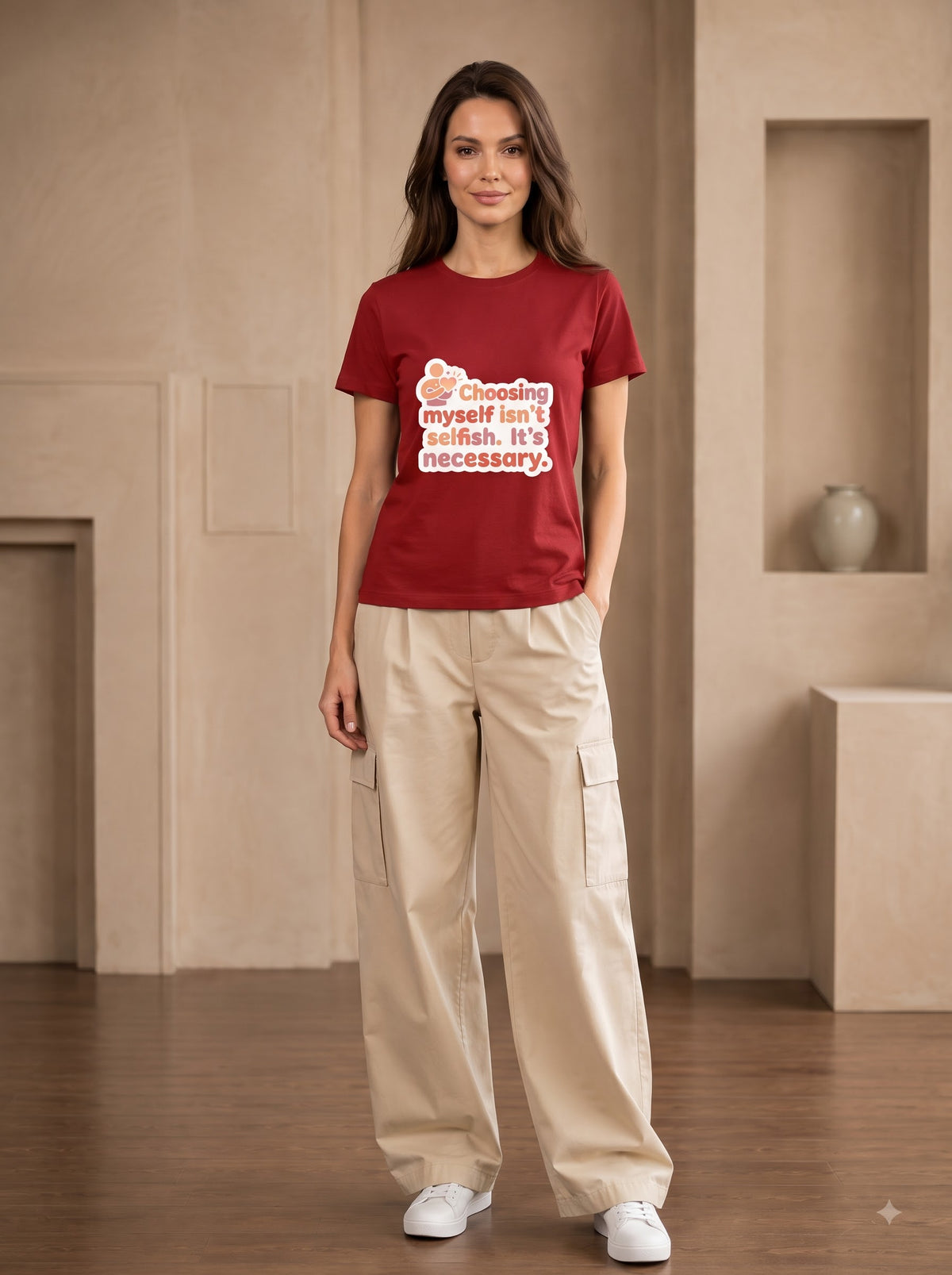 Self Love Inspirational Cotton Crewneck Shirt