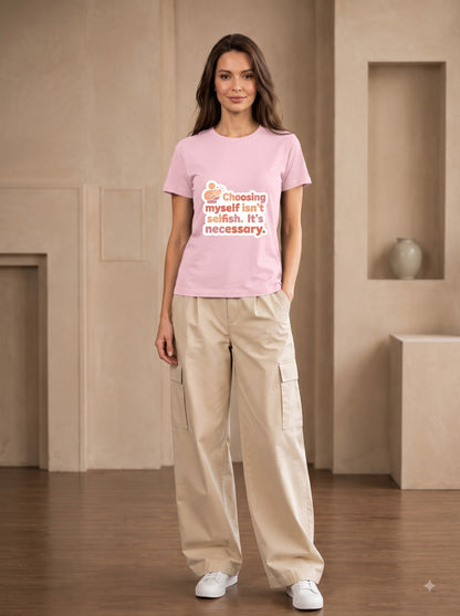 Self Love Inspirational Cotton Crewneck Shirt