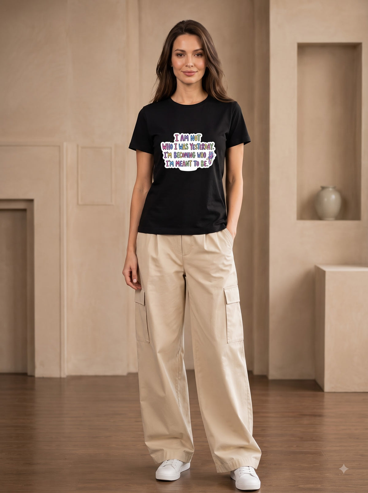 Positive Affirmation Graphic Everyday Classic Crew T-Shirt