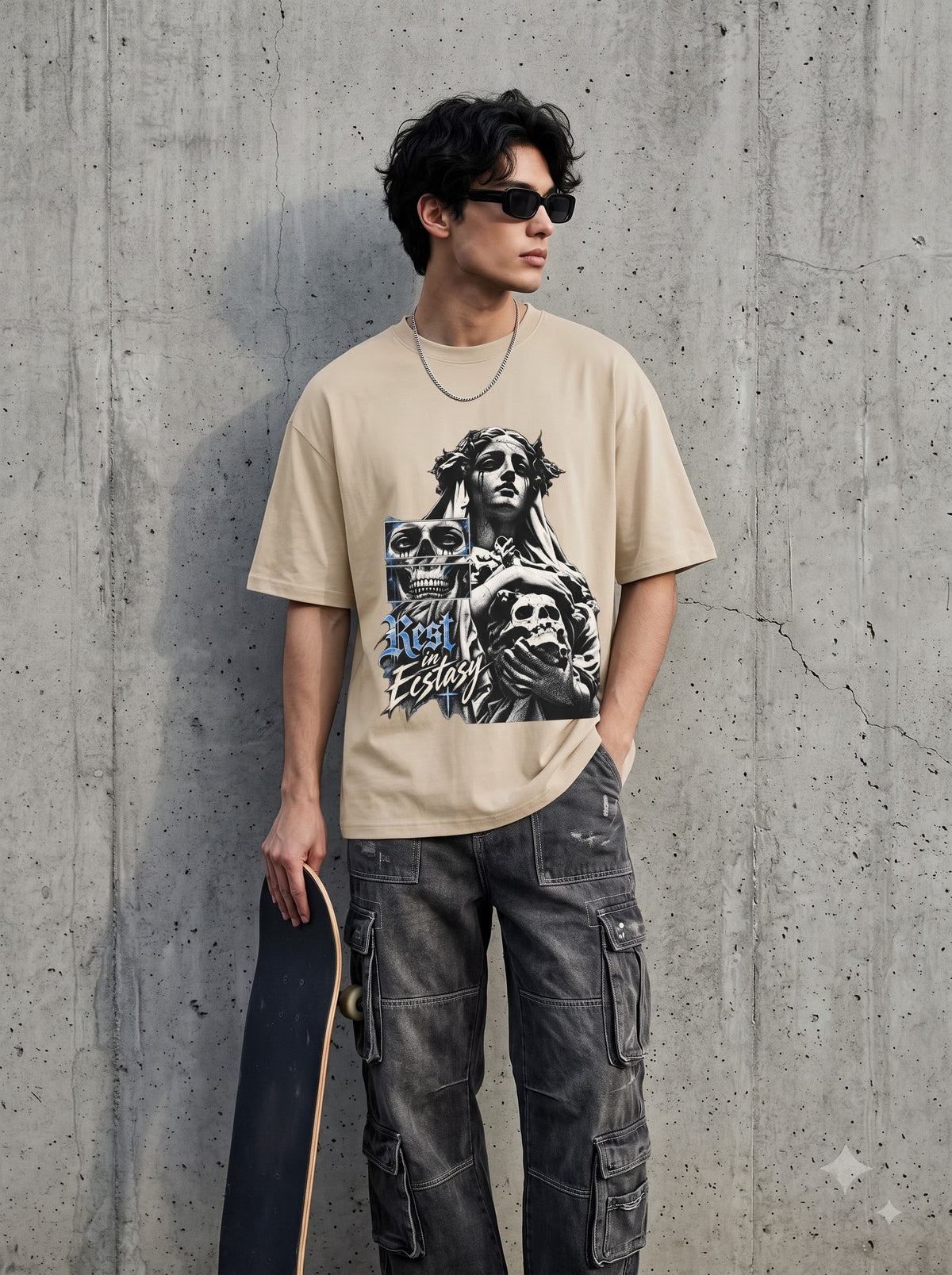 Premium Drift Car Graphic Oversized Standard T-Shirt