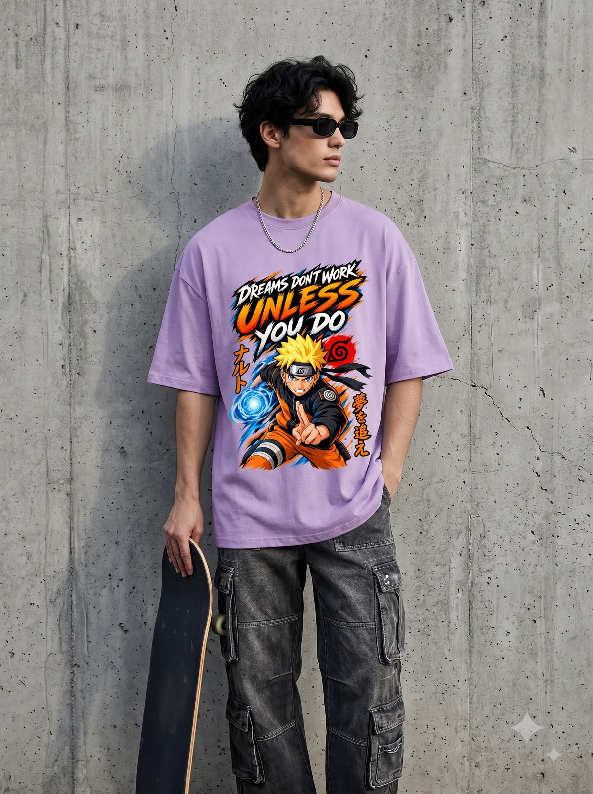 Motivational Anime Quote Naruto Graphic Classic Crew T-Shirt