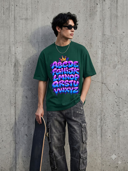 Cool Bubble Letters Graffiti Classic Crew T-Shirt