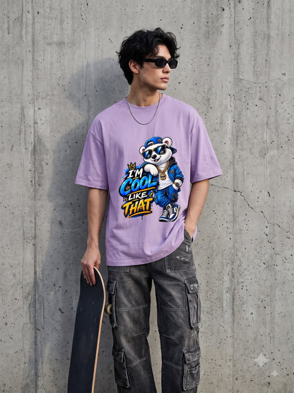 I'm Cool Like That Bear Graphic Heavyweight Oversized Classic T-Shirt