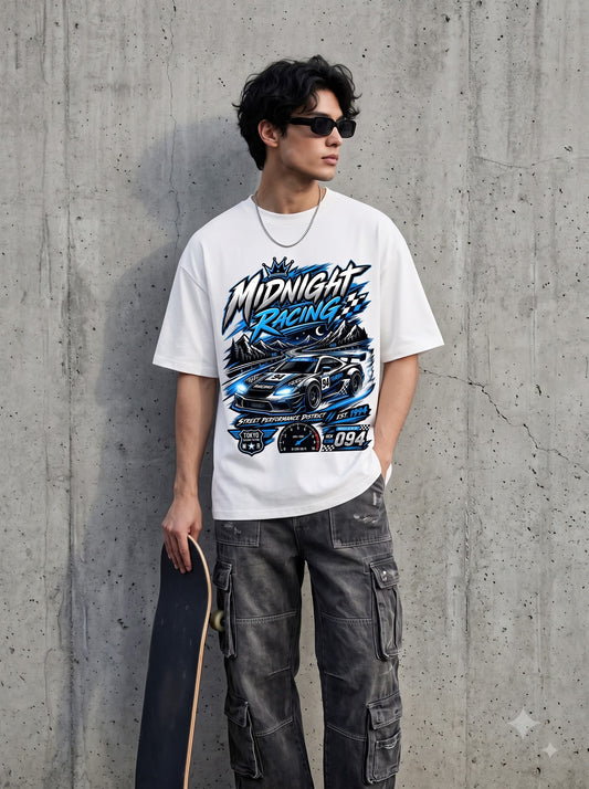Midnight Racing Tokyo Street Performance Oversized Classic T-Shirt