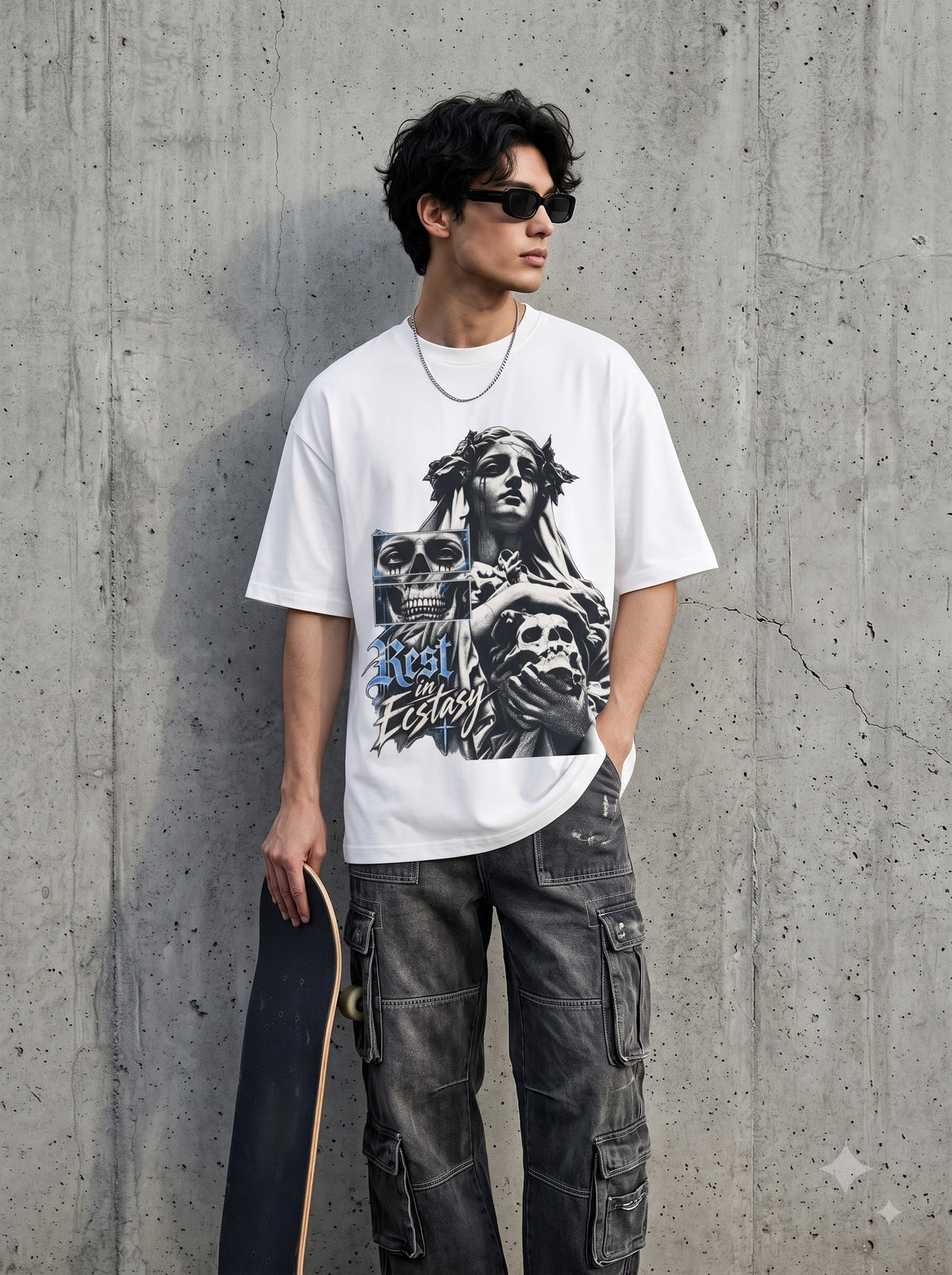 Premium Drift Car Graphic Oversized Standard T-Shirt