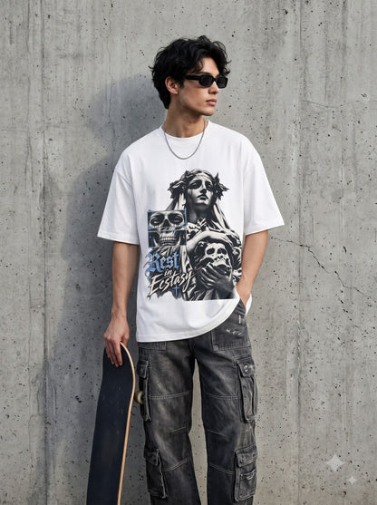 Premium Drift Car Graphic Oversized Standard T-Shirt