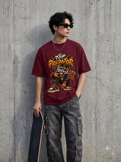 Premium Tiger Graphic Oversized Classic T-Shirt