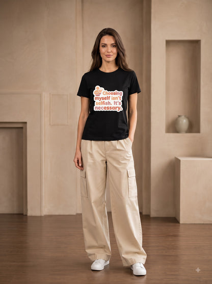 Self Love Inspirational Cotton Crewneck Shirt