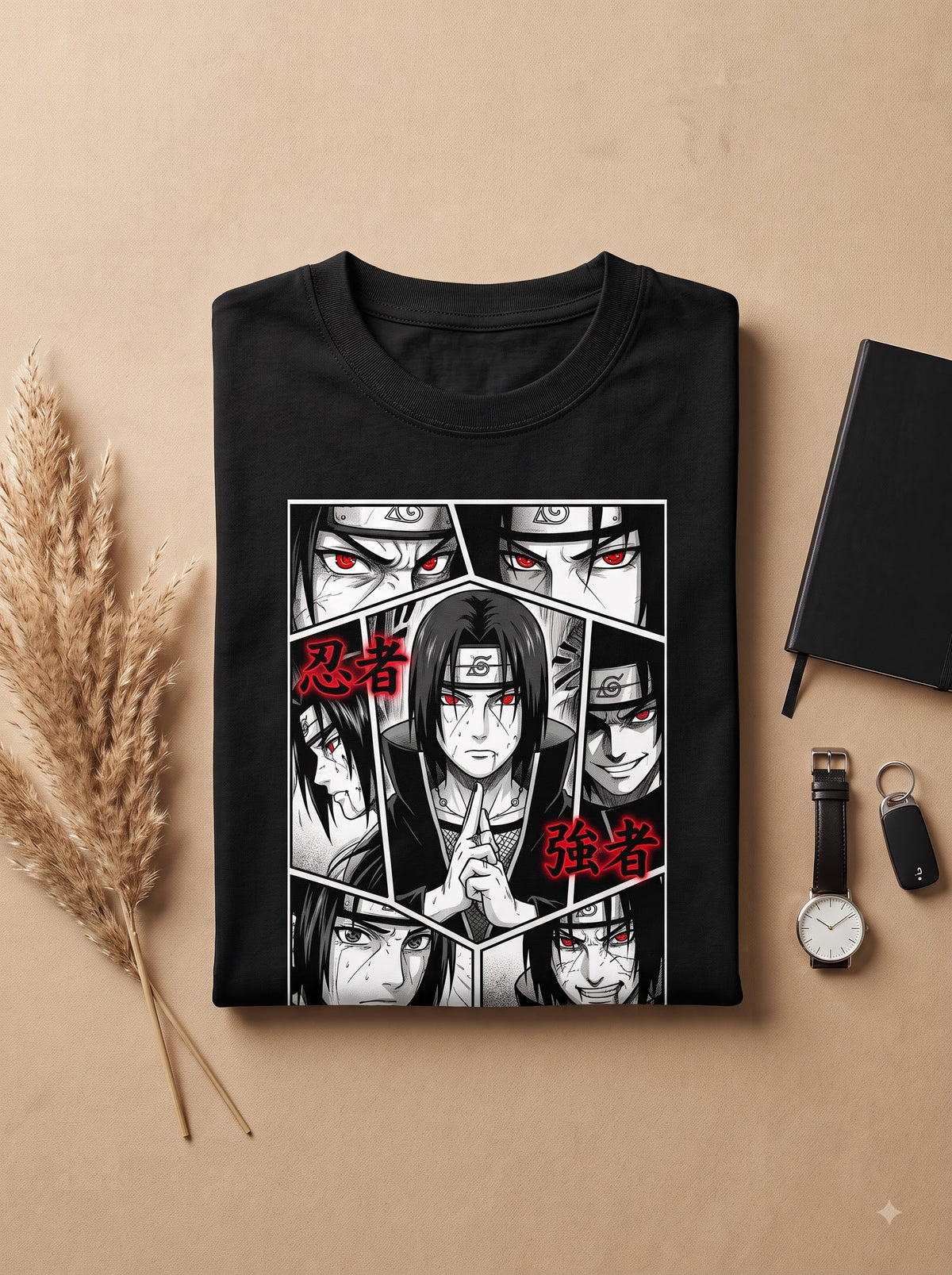 Itachi Sharingan Graphic T-Shirt | Premium Anime Streetwear