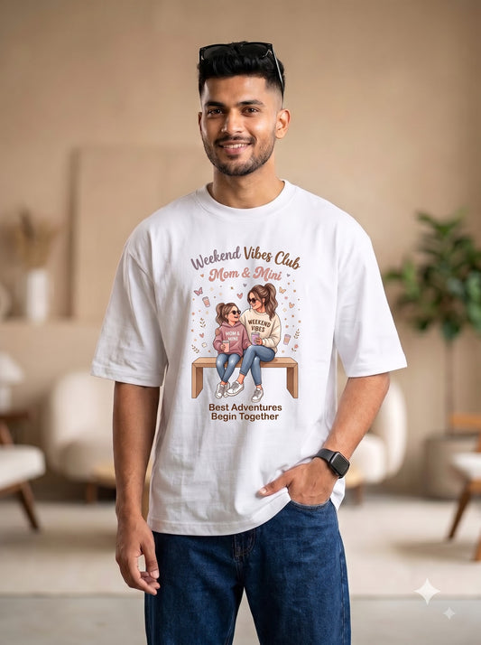 Best Adventures Begin Together Mom Tee | Stylish Oversized Graphic