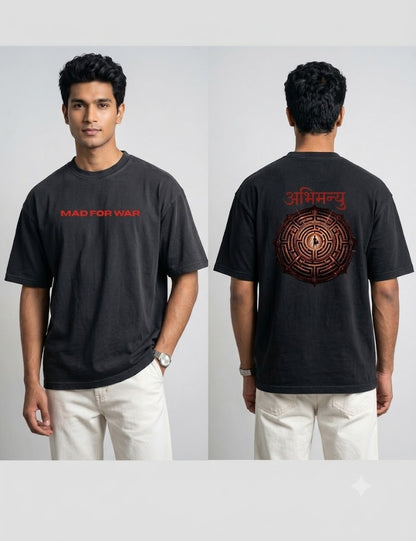 Mad For War: Abhimanyu Mythological Art T-Shirt