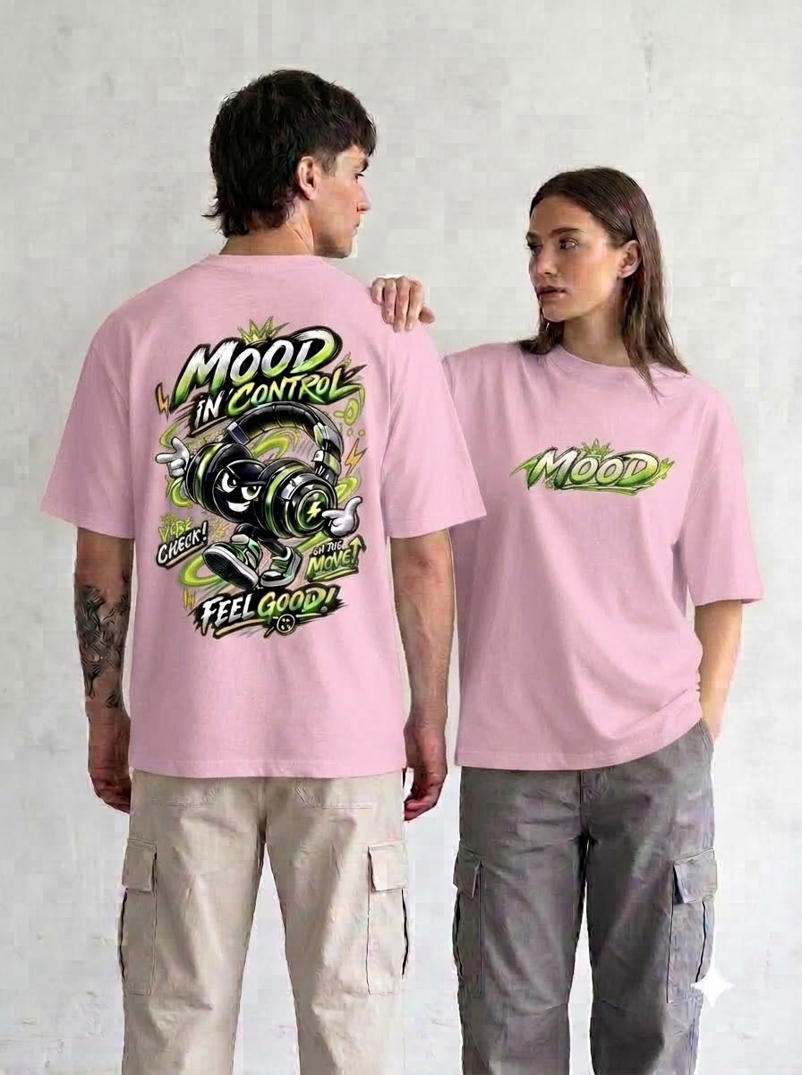 Mood In Control Graphic Heavyweight Oversized Classic T-Shirt